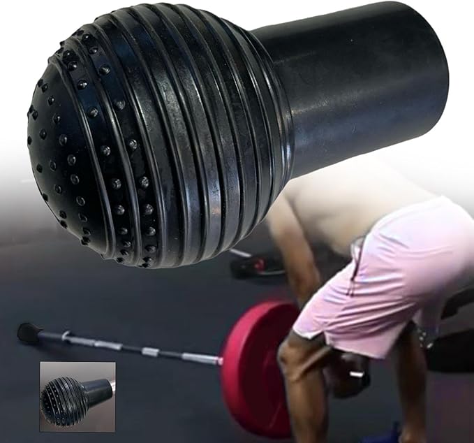 Barbell Attachments Weightlifting Support Kit Easy to Use Rubber Strength Training Gear for Rotation Gym