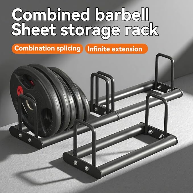 1PC Weight Plate Rack for Home Gym - Weights Rack for Plates Use Singly or Combine Multiple Units | Olympic Weight Plate Rack Up to 660 LBS - New Model Bumper Plate Rack for Easy Plate Changes