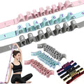 Fitness Resistance Bands with Handles, Numbered Resistance Bands for Glutes, Fitness Resistance Band for Stretching and Yoga, Adjustable Band for Seniors