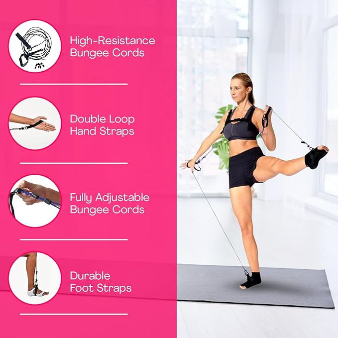 TYE4® and TYE4X™ - Pilates Wearable Resistance/Assistance; Total Body Exercise; Core Strengthening, Portable, Home Gym, Pilates, Yoga, Barre, Posture, Stretching, Balance
