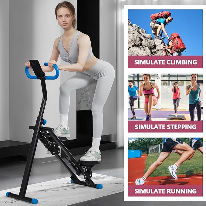 Stair Stepper for Home - Vertical Climber Workout Machine with Stable Frame, Adjustable Handlebar for Full-Body Exercise