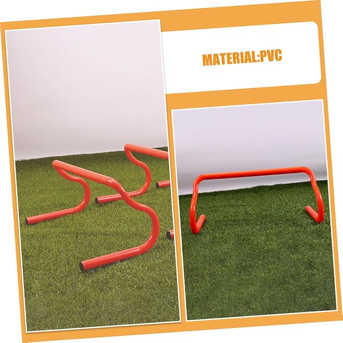 3pcs Detachable Agility Speed Training Hurdles PVC Portable Sports Equipment for Soccer Basketball Football Drills and Athlete Fitness