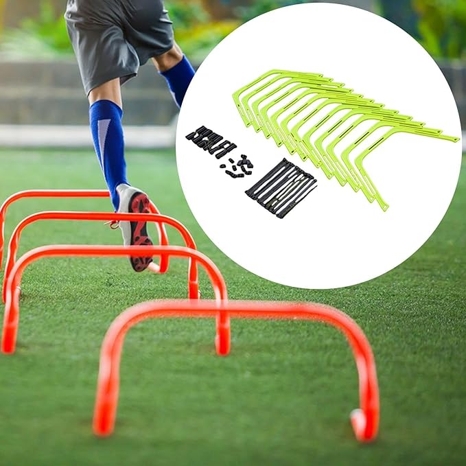 Yiju Agility Rings Foldable Workout Hexagon Hurdles Multifunction Jumping Hurdles Fitness Feet Training Equipment Speed Ladder