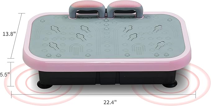 Silent Vibration Platform Crazy Fitness Massage 10-Frequency Weight Loss & Fat Burner Body Shaking Machine for Unisex