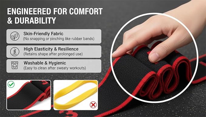 Fitness Resistance Bands, Pilates Band, Pedal Resistance Band with Handle, Exercise Bands Resistance, Yoga Straps for Stretching, Ligas De Resistencia para Hacer Ejer