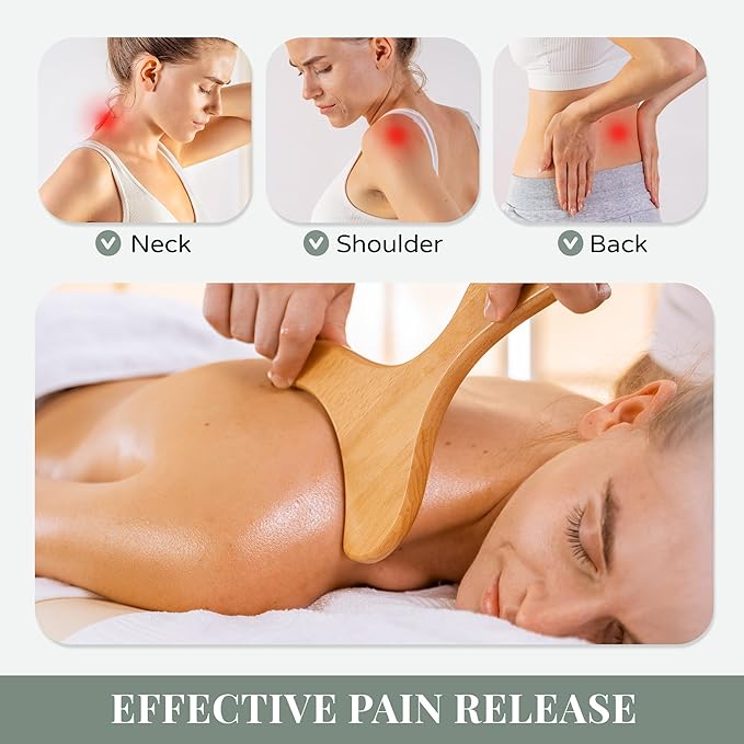 3 PCS Wood Therapy Massage Tools - Professional Maderoterapia Kit for Body Sculpting, Improving Circulation, and Muscle Relaxation