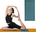 Yoga Knee Pad Cushion Exercise Knee Pad Folding, 1/2" Thick 24"x12" Eliminate Pain During Yoga or Exercise Workout– Extra Thick Padding& Support for Yoga Pilates, Fitness Exercise