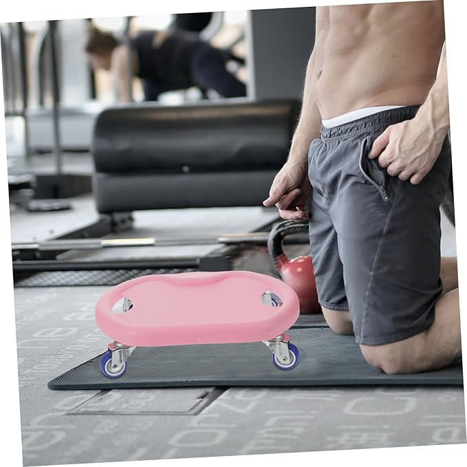 Abdominal Fitness Sliding Disc with Comfortable Handle and Complimentary Mat Mute Workout Sliders for Core Strength Training at Home Versatile Roller for Chest Arms Butt and Legs