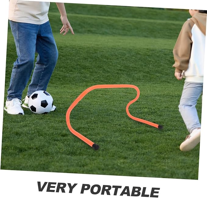 4pcs Plastic Speed Hurdles Set 15cm Agility Training Equipment for Football Soccer Drill and Athletic Speed Workout