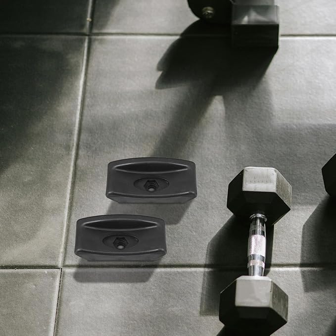 4pcs Dumbbell Rack Spacer Rubber Pads, Barbell Holder Attachment with Shock Absorber, Non-Slip Weight Stand Rubber Saddles for Home Gym Strength Training Equipment