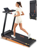 Treadmill with Incline, 3.0 HP Small Treadmills for Home with 300 LBS Capacity, Incline Walking Pad Treadmill with Handle Bar, LED Dispay, 24 Preset Programs, Water Bottle Holder, iPad Stand