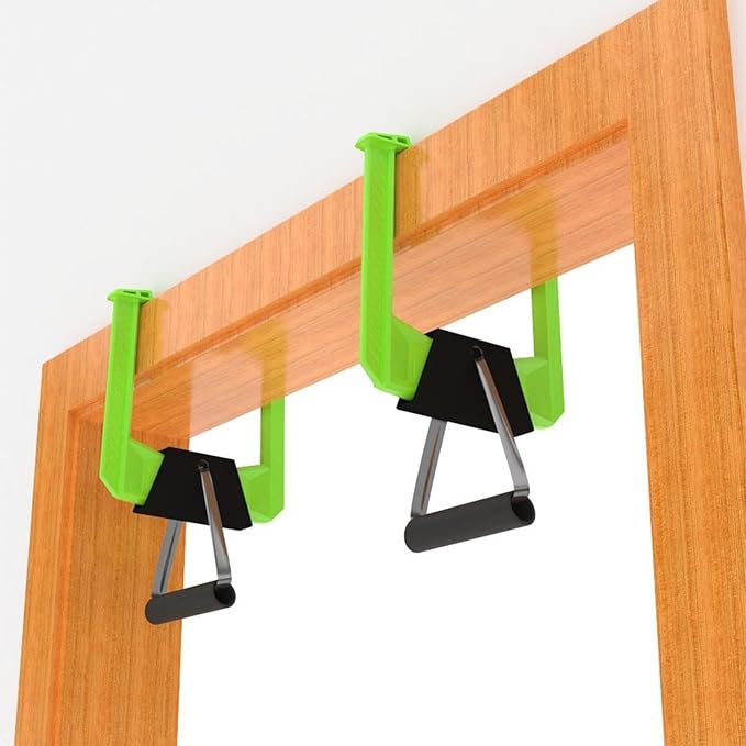 2X Portable Door Frame Bar Grip Attachments Nonslip Strength Training Equipment for Hotel Core Workout Indoor
