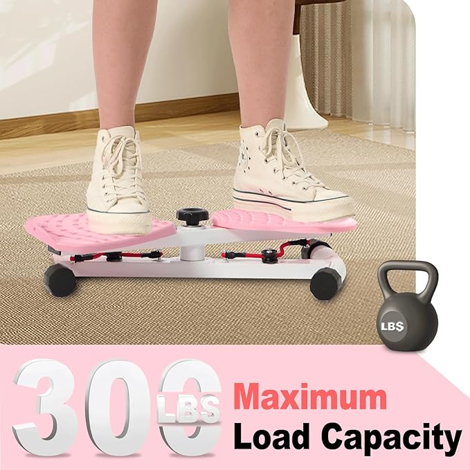 HOTSWEAT Waist Twister, Waist Twisting Machine, Exercise Twist Boards with Resistance Bands, Noiseless Ab Twister Board for Women Belly Fat, Waist Sculptor Twister for Home Gym
