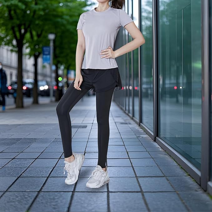 Yoga Outfit, Pilates Exercise Set For Women, Black Breathable Xxl, Four Piece With Jacket, Shorts, Top And Pants, Anti-Pilling Material Fits 110 To 330, For 5 Ft To 5 Ft 11 In