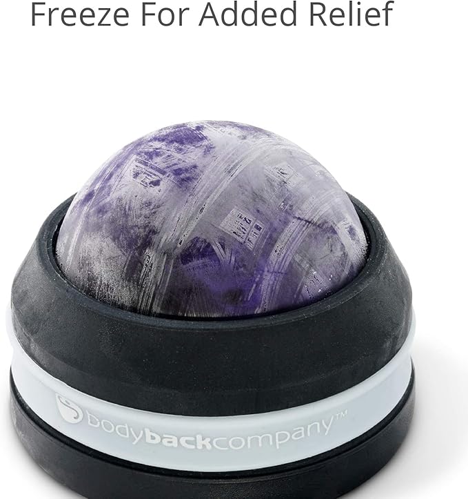 Body Back Manual Massage Roller Ball | Deep Tissue Roller & Lacrosse Ball - Hand Held Massager for Sore Muscles & Joint Pain | 360 Degree Mobility Therapy Ball | Ideal for Athletes & Fitness Recovery