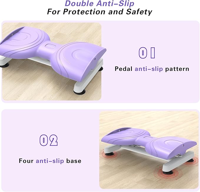 Waist Twister Machine Exercise for Women, AB Twist Board with 20dB Ultra-quiet, Abs Workout for Slim Waist and Core, Anti-Slip Home Gym Fitness Equipment