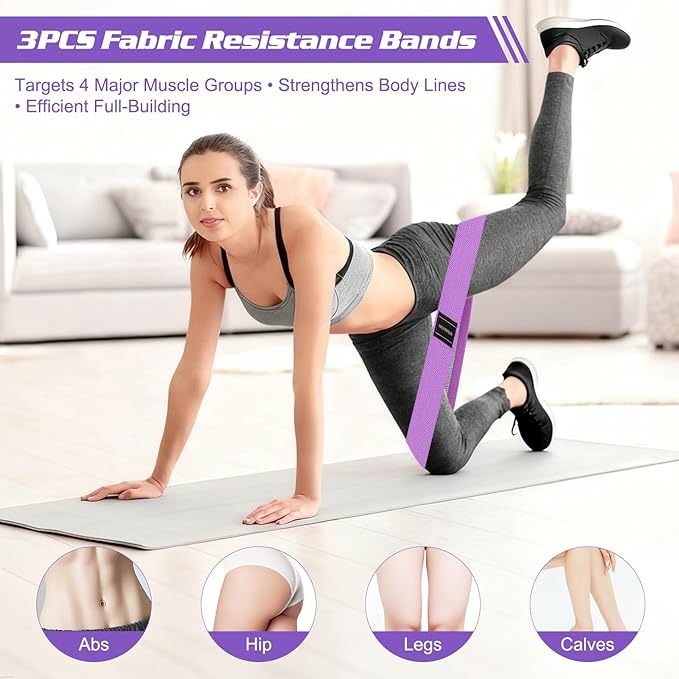 Pilates Equipment, Home Workout Pilates Ring Kit with Resistance Bands, 14'' Magic Circle, Mini Ball, Pilates Starter Kit for Strength, Toning and Flexibility, Workout Guide Included