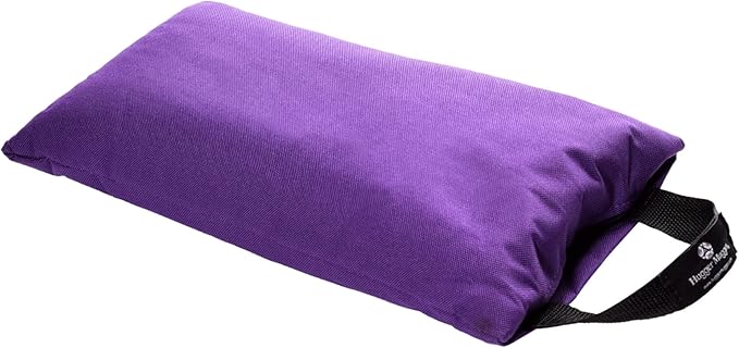 Hugger Mugger Unfilled 10lb Yoga Sandbag - Adds Weight to Your Poses, Zipper Cover, Sturdy Handle, Durable Material, Not Filled with Sand