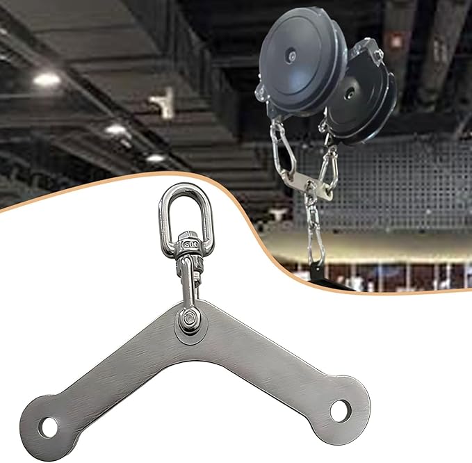 Yiju Pull Down Attachment Strength Training Stainless Steel Workout Fitness Equipment Attachment
