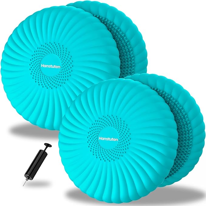 Wobble Cushion Core Balance Disc, Wiggle Seat for Sensory Kids to Stay Focused, Non-slip Balance Pads with Inflation Pump for Physical Therapy & Core Strength