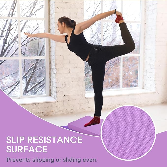 Balance Pad – Stability Trainer for Balance, Stretching, Physical Therapy, Exercise, Mobility, Rehabilitation and Core Training Non-Slip Closed Cell Foam Premium Balance Pad Knee Pad