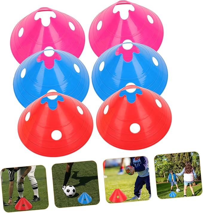6pcs Football Training Hurdles Plastic Flexibility Agility Racks for Outdoor Sports for Boys and Girls and Athletes Coordination and Speed Training