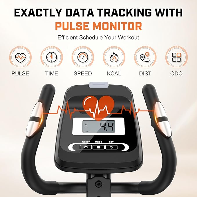 ANCHEER Elliptical Exercise Machine, Elliptical Trainer for Home Gym Exercise Equipment 500Lbs Max Weight Ultra-Silent Elliptical Machine, 14 & 8 Resistance Levels