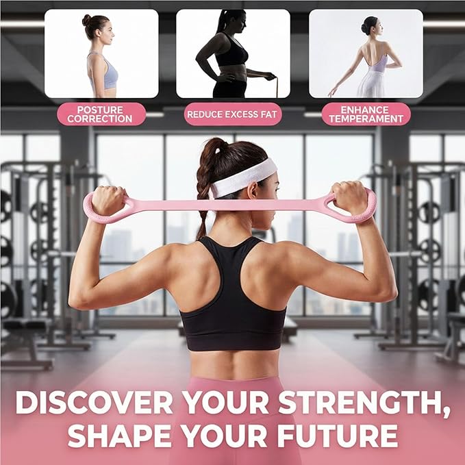 Figure 8 Exercise Bands for Women Men,3 Pcs Resistance Bands, Yoga Gym Fitness Pulling Rope 8 Word Elastic for Working Out,Arm,Back,Leg,Shoulder Training Elastic Ropes,Pilates,Home Workout Equipment