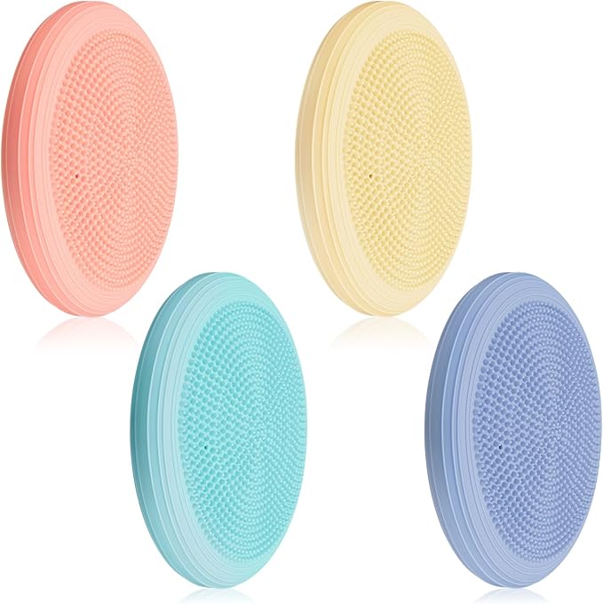 Libima 4 Pcs Wiggle Seat Inflated Wobble Cushion for Sensory Kid 13 Inches Balance Disc Flexible Seating for Classroom Sensory Pad for Chair Wiggle Cushion