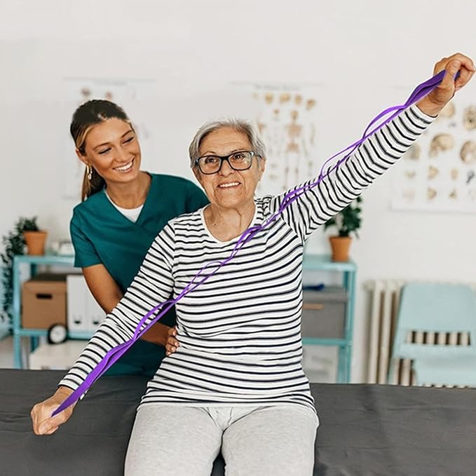 Pilates Stretching Strap with Loop Stretch for Physical Therapies Not-Elastic Exercise for Pilate Dance Stretching Yoga Strap