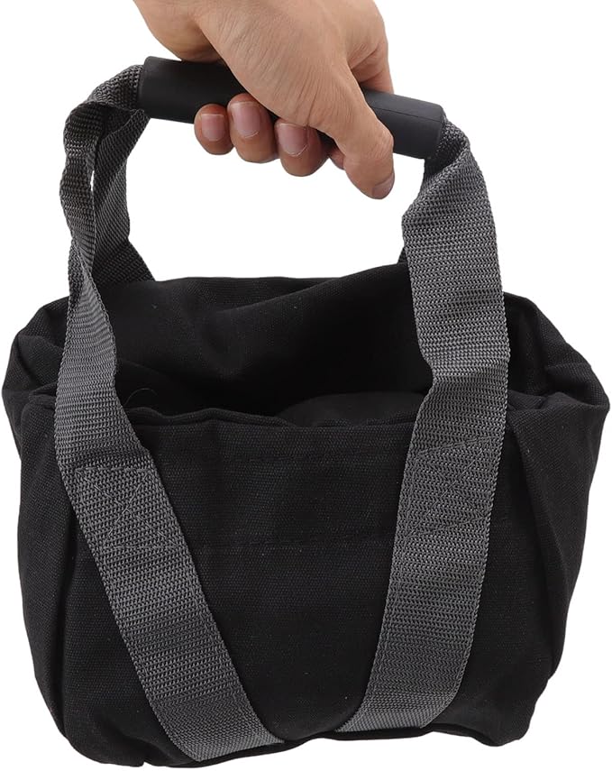 Canvas Workout Sandbag, Ergonomic Handle Adjustable Yoga Sandbag Adjustable Kettlebell Kettlebell Handle Sandbag Portable Bag for Home Training, Yoga, Fitness