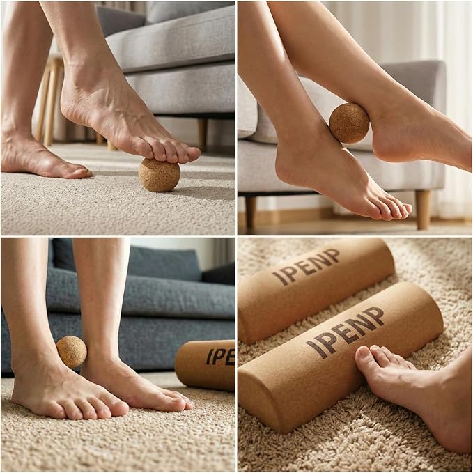 Balance Board,Solemate Foot Balance Cork Premium Cork Foot Strengthener for Balance Stability, Improve Foot Function, Enhance Mobility, Unique Design for Enhanced Foot Strength Prevent Falls