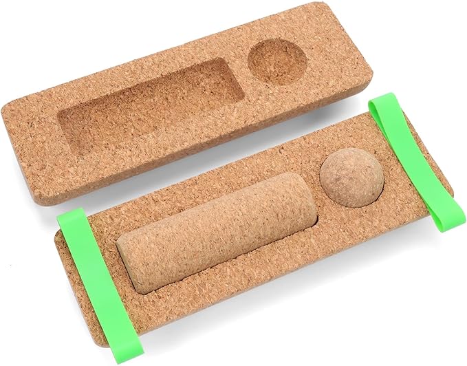 Balance Board, Premium Cork Balancing Board, Foot Strengthener for Enhanced Foot Function, Ankle Stability Trainer for Balance Stability, Improve Mobility & Prevent Falls
