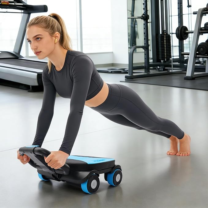 AB Roller Wheel, Four-Wheel Elbow Support Abdominal Roller, Abdominal Roller