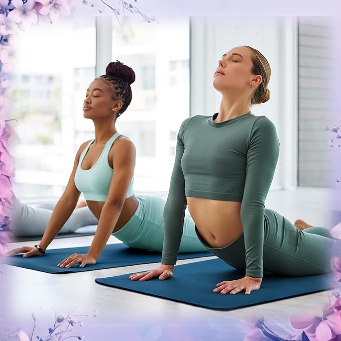 Timgle 6 Pcs 10mm Thick Yoga Mat Bulk, 68 x 24 Inches, Anti-slip Tear-resistant Exercise Mat Adult Kids Gym Mats for Fitness, Stretching, Workout and Studio, Outdoor Yoga, Pilates
