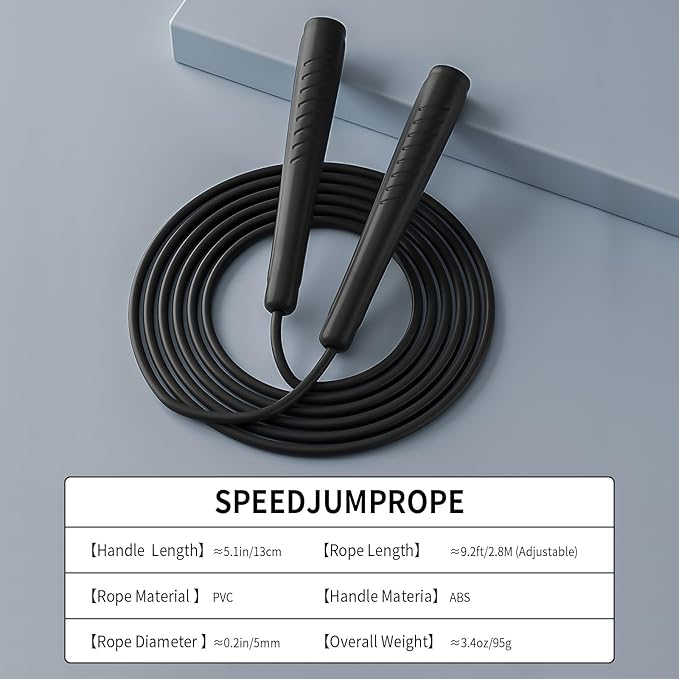 Jump Ropes Kids, Adjustable Children Jump Rope with ABS Handles and PVC Rope for Child Student Toddler