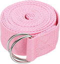 Yoga Strap for Stretching, Athletic Stretch Band with Adjustable Metal D Ring Buckle Yoga Bands