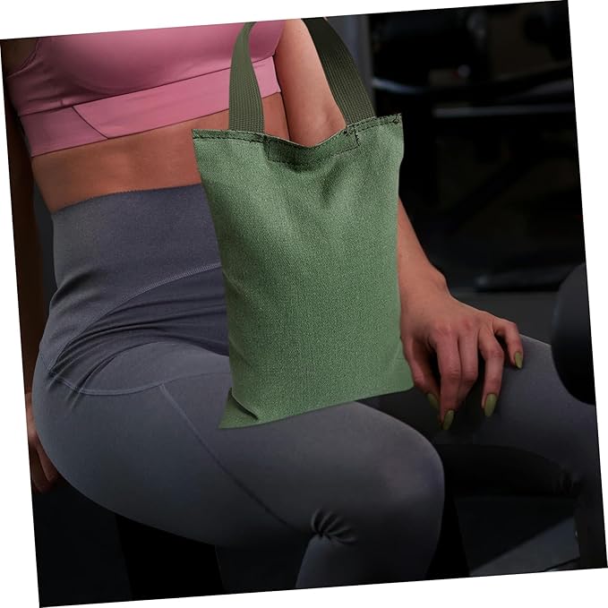 2Kg Sandbag with Handle Empty Weight Bag for Yoga Fitness and Strength Training Durable Canvas Design for Versatile Exercise and Workouts