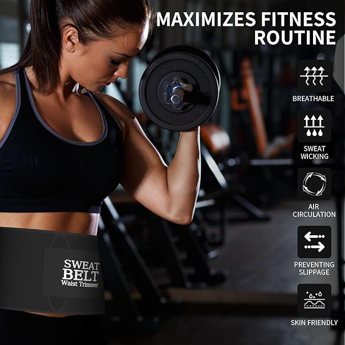 ZPP Waist Trainer for Women and Men, Neoprene Sweat Band Waist Trimmer Belt Slimming Stomach Wrap for Workout