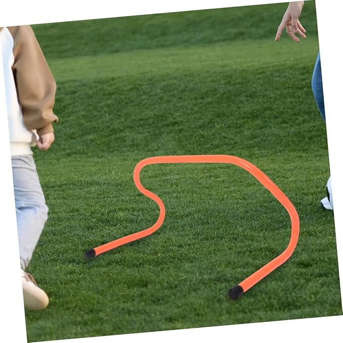 4pcs Plastic Sports Hurdles Agility Speed Training Equipment for Football Soccer Practice Youth 15cm Low Height Track Hurdle Set