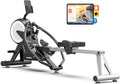 pooboo Rowing Machine for Home, Max 360 LBS Magnetic Rower with APP and LCD Monitor, Tablet Holder, Upgraded Rowing Machines with Comfortable Seat Cushion
