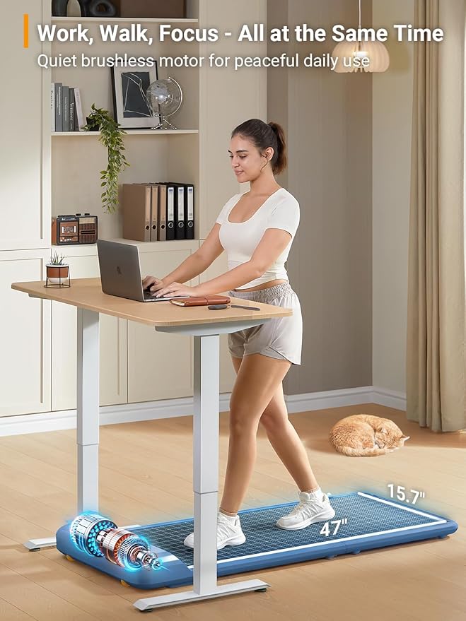 WALKINGPAD C2 Foldable Walking Pad Treadmill, Colorful Under Desk Treadmill for Home Office, Stylish Compact Design, No Assembly Needed