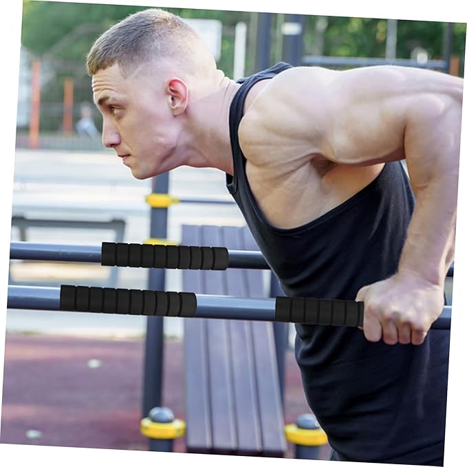HANABASS Pull-up Bar Handle Sleeve Grip Sponge Sleeve for Pull-up Bar Protective Enhance Grip
