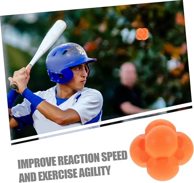 Toyvian Hexagonal Reflex Training Ball for Hand Eye Coordination Durable Reaction Ball for Team Practice Enhance Reaction Speed Agility Sports Training
