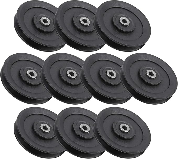 115mm Nylon Fitness Bearing Pulley, Gym Pulley Accessory, High Strength Training Equipment with Iron Core, Durable Home Gym Attachments for Strength Training and Garage Door System