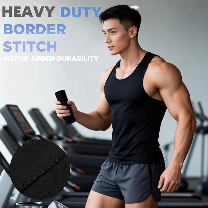 Microfiber Quick Dry Gym Towels, Lint Free Odor-Free Absorbent Fiber, Fast Drying, Men & Women Workout Gear for Body Sweat, Working Out Towel, Black, 5Pack - 16 * 27Inch