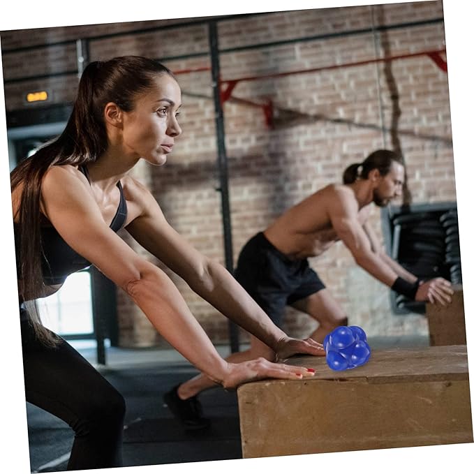 Hexagonal Agile Training Ball for Fitness Sports Reaction Ball Enhancing Hand Eye Coordination Speed Reflex and Footwork Agility for Athletes