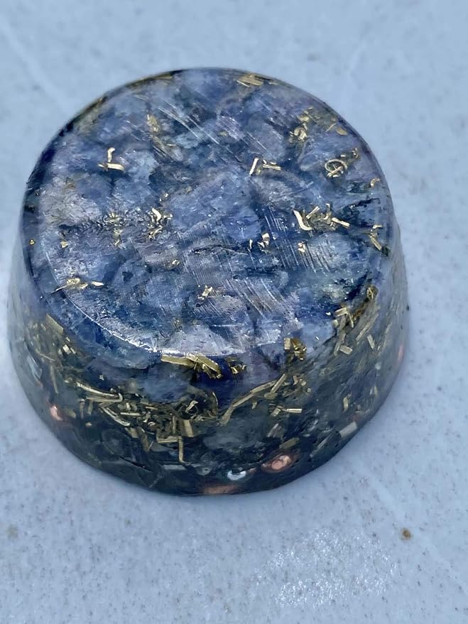 Iolite Orgone Generator Energy Accumulator 528Hz/7.83Hz/Advance Harmonics Many Beautiful Ingredients and Colors! (Iolite)