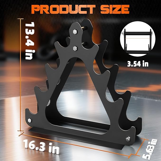 4-Tier Dumbbell Rack for 1-15 lb Weights, Holds 5 Pairs Space-Saving Sturdy A-Frame Stand for Home Gym, Weight Rack for Women's Dumbbell Set (Dumbbell Rack Stand Only)