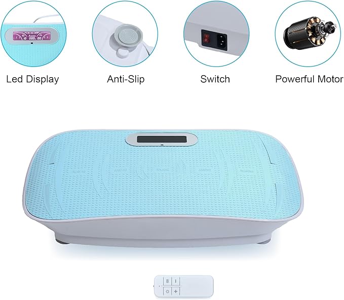 Beaunicorn Vibration Plate, Exercise Equipment Full Body,10-Frequency Weight Los& Vibration Plate for Lymphatic Drainage Machine for Unisex
